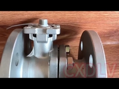 전기적 발동기 고압 가득 찬 항구 두 조각 볼 밸브 이중 플렌지 말