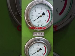 웨이퍼 볼 밸브 스테인리스 스틸 베어 스템 PN16 압력 테스트