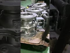 SS316 2PC 풀 포트 공압 볼 밸브 Q641F JIS10K 50A