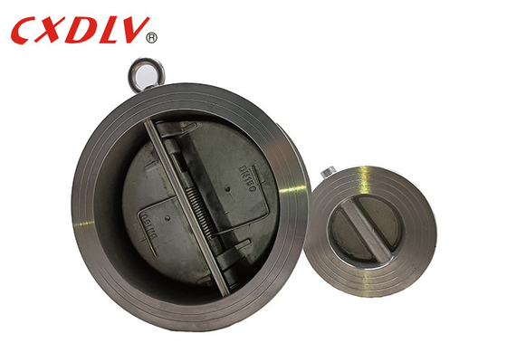 H77X-150LB 웨이퍼 이중판（웨어퍼형책）책밸브 스테인레스 강 연질 시이트 EPDM 금속 DIN PN16