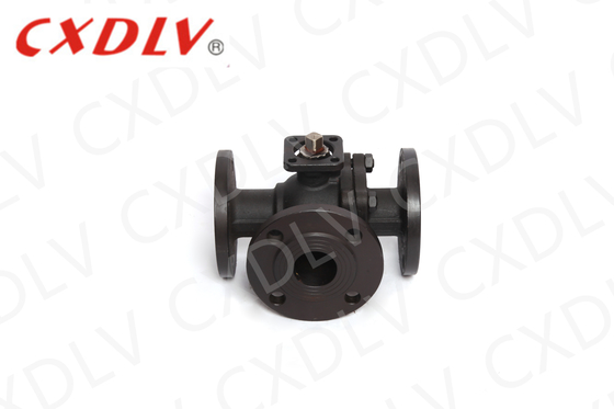 ISO5211 플랜지 직착 패드 WCB PTFE 시아트와 함께 PN16 3 차원 볼 밸브