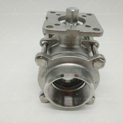 전동/공압식 스테인리스 스틸 나사산 볼 밸브 - NPT 연결 2피스 볼 밸브