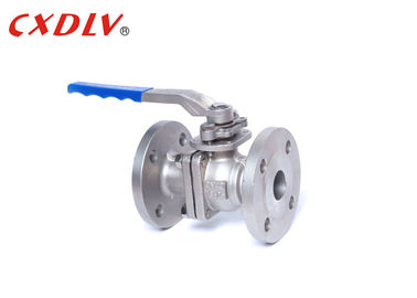 PN16 스테인리스는 손잡이 SS304 SS316 WCB 공 벨브 DN50 플랜지를 붙였습니다