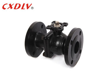 2PC WCB 뜨 탄소 강철 공 벨브 DN15 - DN200 PN16는 벨브 플랜지를 붙였습니다