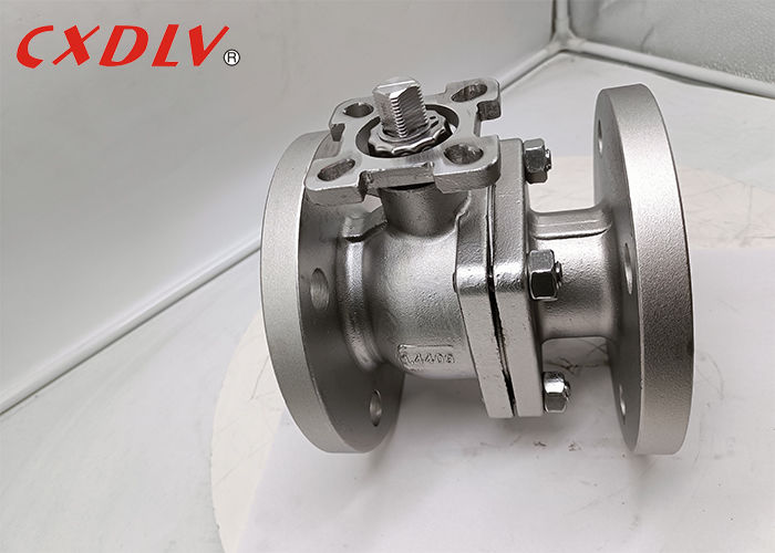 2PC 볼 밸브 1.4409 바디 PTFE 시트 베어 스템 플로팅 볼 DIN PN16