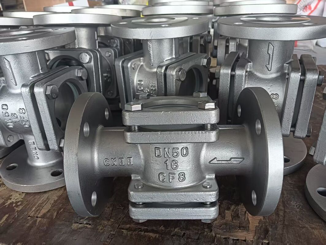 304/316/탄소 산업용 플랜지드 시트 글래스 뚜렷한 시각 검사 및 정확한 액체 흐름 검증을 위한 이중 유리 창문