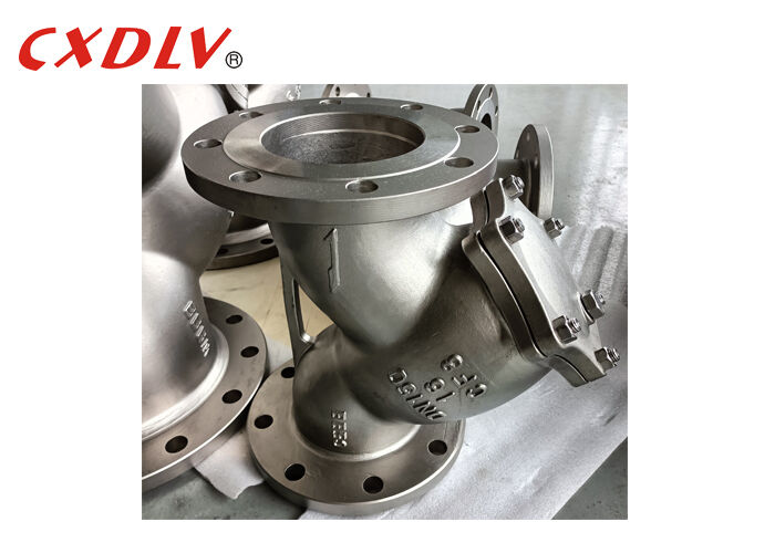DN150 CF8 Y 스트레이너 밸브 PN16 플랑자 끝 300마이크론 맷