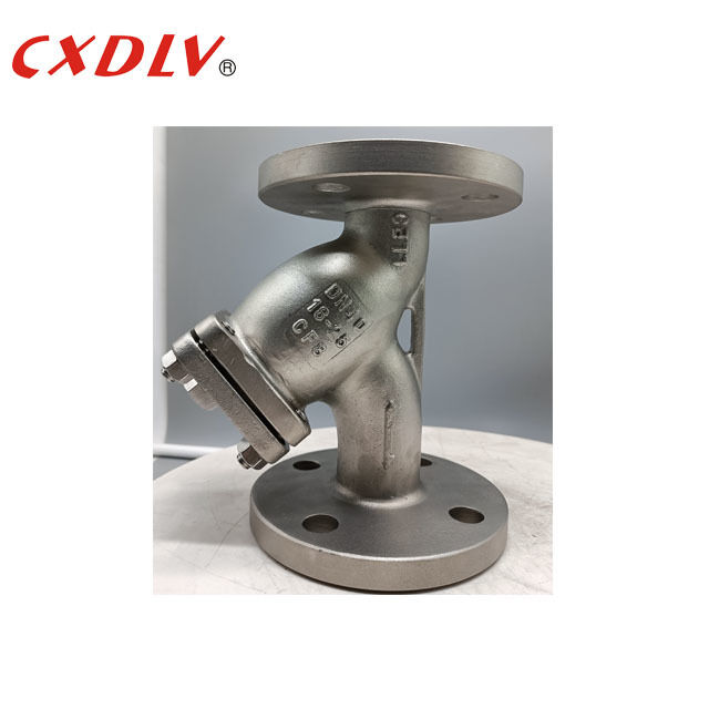 플랜지 연결을 가진 DN50 PN16 Y 스트레이너 밸브 300Micron SUS304 스프링 와셔