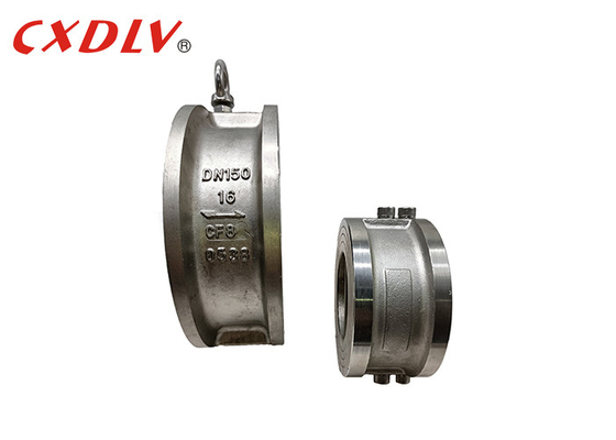 H77X-150LB 웨이퍼 이중판（웨어퍼형책）책밸브 스테인레스 강 연질 시이트 EPDM 금속 DIN PN16