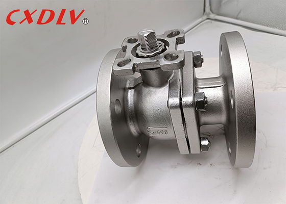 2PC 볼 밸브 1.4409 바디 PTFE 시트 베어 스템 플로팅 볼 DIN PN16