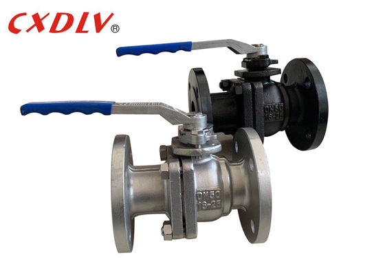 물 기름 PTFE 자리 DIN FM DN50 플랜지된 볼 밸브