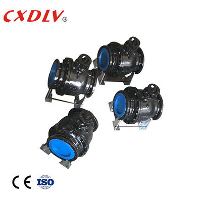 A216 WCB 트러니언 플랜지된 볼 밸브를 표류시키는 DN150
